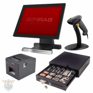 Kit BarPos 80mm compacto para punto de venta con terminal e impresora